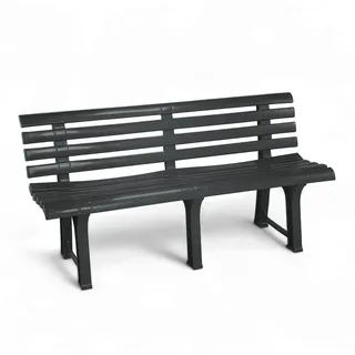 Spetebo Gartenbank 145 x 74 cm Anthrazit