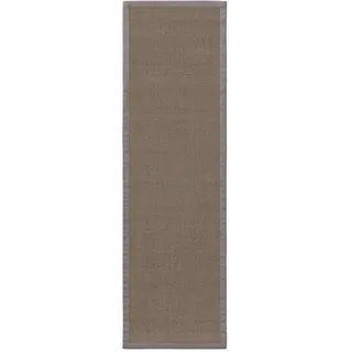 benuta Nest Sisalteppich Sana Grau 70x240 cm , Textil , Beton Optik , Rechteckig , 70x240 cm , Gots , für Fußbodenheizung geeignet , Teppiche und Böden, Teppiche
