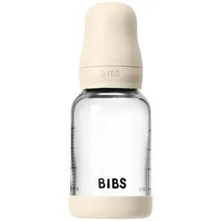 Bibs Baby Glass Bottle Silicone Anti-Kolik-Flasche mit Silikonsauger Baby Blue ml