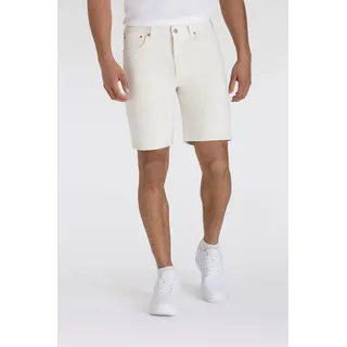 Levi's 501 Jeansshorts in cremweiß mit geradem Schnitt W29