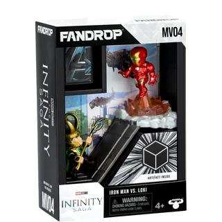fandrop x STAR WARS – Iron Man vs. Loki, – Vitrine mit Kultszene + Miniposter – 18 cm