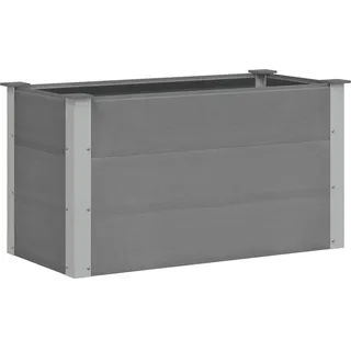 vidaXL Garten-Hochbeet WPC 100 x 50 x 54 cm Grau