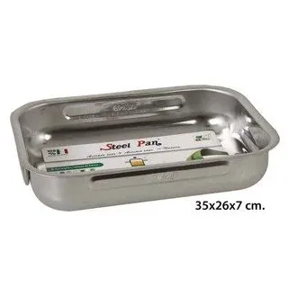 Steel Pan - Rechteckiger Bräter, Edelstahl, 35 cm.
