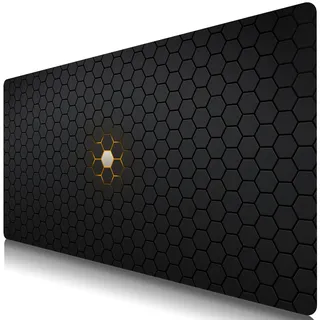 TUOLISG XXL Mauspad 900 x 400 mm Gaming Mousepad -Sechseckiges Gitter | Computer-Mauspad, Anti-Rutsch-Gummiboden, Angenehme Oberfläche, Geeignet für Büro, Reisen