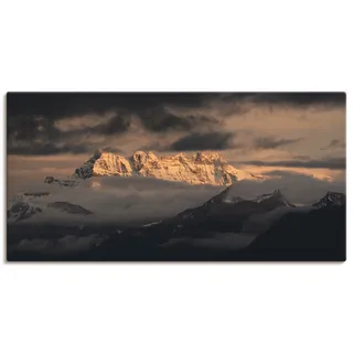 Artland Wandbild »Dents du Midi, Schweizer Berge« Berge 1 Stk. tlg. als Leinwandbild, Poster in verschied. Größen, grau
