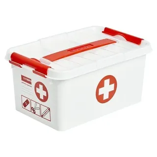 SUNWARE Aufbewahrungsbox 40 x 30 x 25,5 cm 1-tlg. rot/weiß