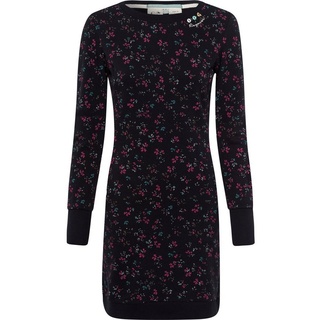 Ragwear Sweatkleid »MENITA O«, im Mille-Fleur All Over-Print, schwarz