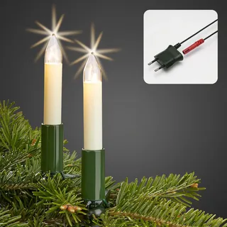 hellum Tannenbaum Lichterkette innen mit 20 Kerzen, Stecker teilbar