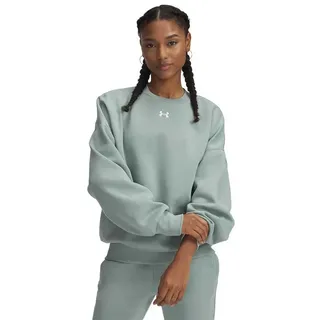 Under Armour Rival Fleece Oversized Sweatshirt Damen 348 silica green/white S