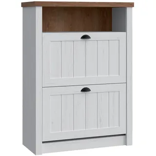 Garderobe Set Holz Aufbewahrung Türgarderobe 5tlg Neu Flur Garderoben Diele Set - Weiß