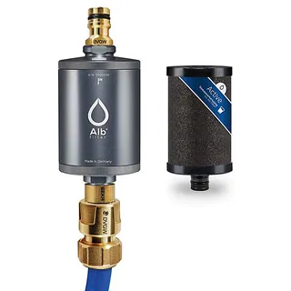 Alb Mobil Active Camping-Wasserfilter mit Geka-Anschluss (Aluminium Titan)
