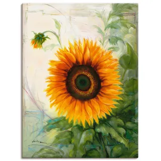 Artland Leinwandbild »Sonnenblume«, Blumen, (1 St.), auf Keilrahmen gespannt, gelb