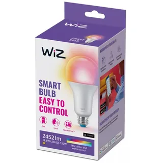 WIZ LED-Leuchtmittel Birnenform A67 E27 18,5W warmweiß bis kaltweiß smart RGB