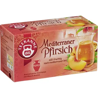 Teekanne Mediterraner Pfirsich Früchtetee 20 x 2,5 g