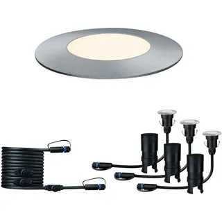 Paulmann Außenleuchte Aluminium 23,1 cm 3er-Ergänzungsset IP67 Silber