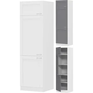 VCM Hochschrank VCM Küchenschrank 60 x 57 x 207 cm Weiß