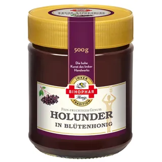 BIHOPHAR – Holunder in Blütenhonig I 500 g Honig