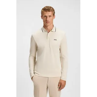 Boss Green Langarm-Poloshirt »Plisy« mit Streifen am Kragen