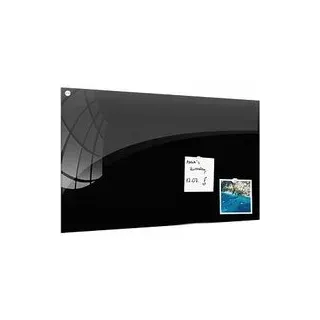 ALLboards Glas-Magnettafel 100,0 x 70,0 cm schwarz