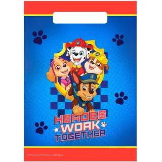 Geschenktüten | 8 Beutel | Paw Patrol | Kinder Geburtstag | Party-Tüten - Blau