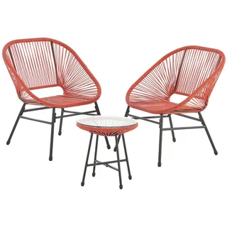 Svita TULUM Balkonmöbel-Set 3-tlg. terracotta