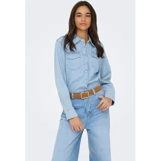 Only Jeansbluse light blau denim S