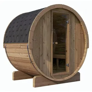 Traditionelles Outdoor Holz-Dampfbad für 4-6 Personen - Braun