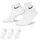 Everyday Lightweight No-Show Socken 3er Pack Weiß 42-46