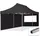 Faltpavillon 3 x 6 m inkl. 2 Seitenteile Schwarz