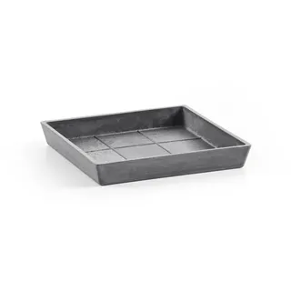 Ecopots Quadratisch 18 x 18 x 2,5 cm Grau