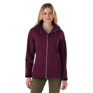 KILLTEC Damen Regenjacke/Funktionsjacke wasserdicht mit Kapuze Damen, Regenjacke OOKS 1, weintraube, 44, 43767-000