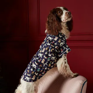 Rosewood Festlicher Weihnachtshunde-Pyjama Blau L