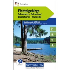 Fichtelgebirge Schneeberg, Ochsenkopf, Bischofsgrün, Wunsiedel Nr. 36 Outdoorkarte Deutschland 1:35 000
