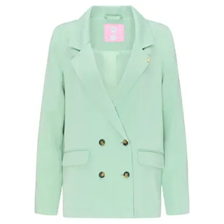 swirlie Damen Blazer, Neo Mint, XL