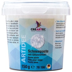 Artidee CREARTEC - Schneepaste mit Glitzereffekt - natürlich ausssehend und schadstofffrei - 150ml - Made in Germany