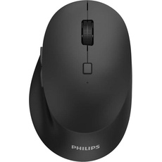 Philips 7607 Wireless Mouse, +BT3.0+BT5.0 - (Kabellos), Maus, Schwarz