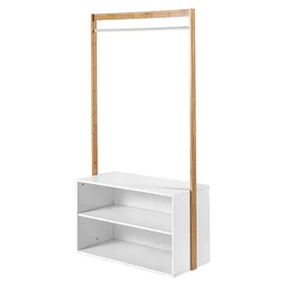 Garderobe im Eingangsbereich mit Stauraum - Weiß