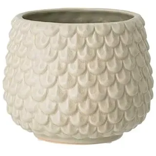 Nordring Retro Übertopf Vintage Pflanztopf für Zimmerplanzen Blumentopf Pino M (13,5 cm ø), cloud, Keramik