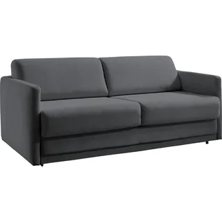 Atlantic Home Collection Schlafsofa Limone 2-Sitzer Grau
