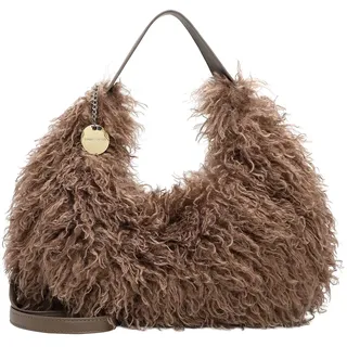 Emily & Noah Beutel E&N Lionne Schultertasche Polyester Taupe