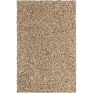 Myflair Möbel & Accessoires Hochflor-Teppich »Shaggy Shag«, rechteckig, 38 mm Höhe, gewebt, Uni Farben, ideal im Wohnzimmer & Schlafzimmer Myflair Möbel & Accessoires braun/grau B: 152 cm   1 St.