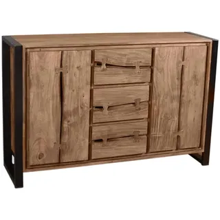 Sideboard 'Westend' Massivholz, Metall Akazie
