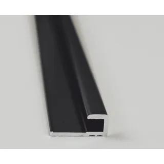 Breuer Profilabschluss gerade für Duschrückwand Länge 210 cm schwarz
