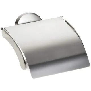Fackelmann Toilettenpapierhalter FUSION, vernickelter Klopapierhalter (Farbe: Silber), Menge: 1 Stück