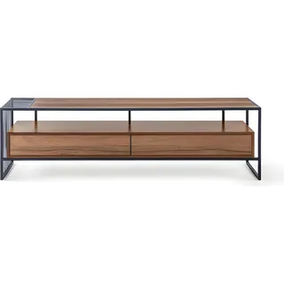 Medienständer TV-Rack Fernsehtisch Medienmöbel Fernsehständer Multimedia - Braun