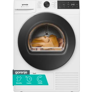 Gorenje D5G49D Trockner/Kondensation mit Wärmepumpe /9kg /15 Programme/ConnectLife/Made in EU/FastDry/TwinAir/Feuchtesensor/NatureDry/Anti-Allergie/EasyClean-Filter/Energieeffizienzklasse: D