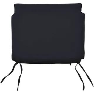 Teako Design Sitzkissen 48x50x5 cm – Komfortable Stuhlkissen für Stapelstühle, Gartenmöbel & Mehr – Verschiedene Farben (Schwarz) - Schwarz