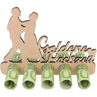 Spruchreif | Geldgeschenk Goldene Hochzeit | Originelles Geschenk aus Holz | Geldgeschenke & Geschenkideen für Jubiläum & 50 Jahre Ehe