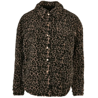 Urban Classics Aop Sherpa Überhemd - Dark Taupe Leo - 3XL