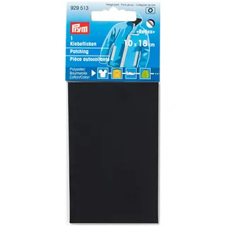 Prym 929513 Klebeflicken reflektierend 10 x 18 cm schwarz